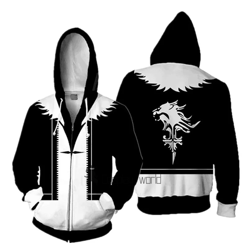 Anime Cosplay Series - Final Fantasy Cosplay Hoodie Zipper Uniforms