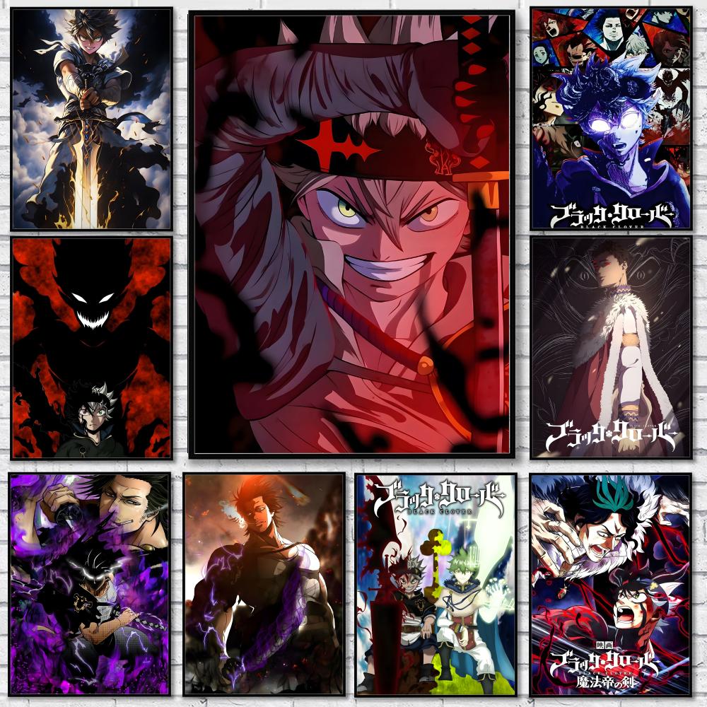 Black Clover Grimoire - Anime B-Black Clover Waterproof HD Wall
