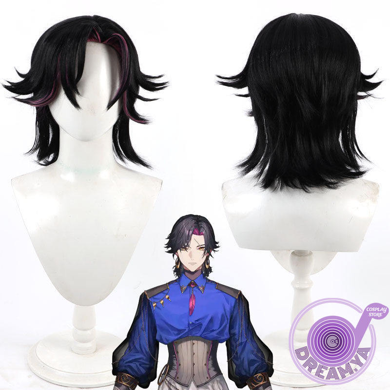 Cosplay Anime Black Hair - Vezalius Bandage Cosplay Wig vtuber Black