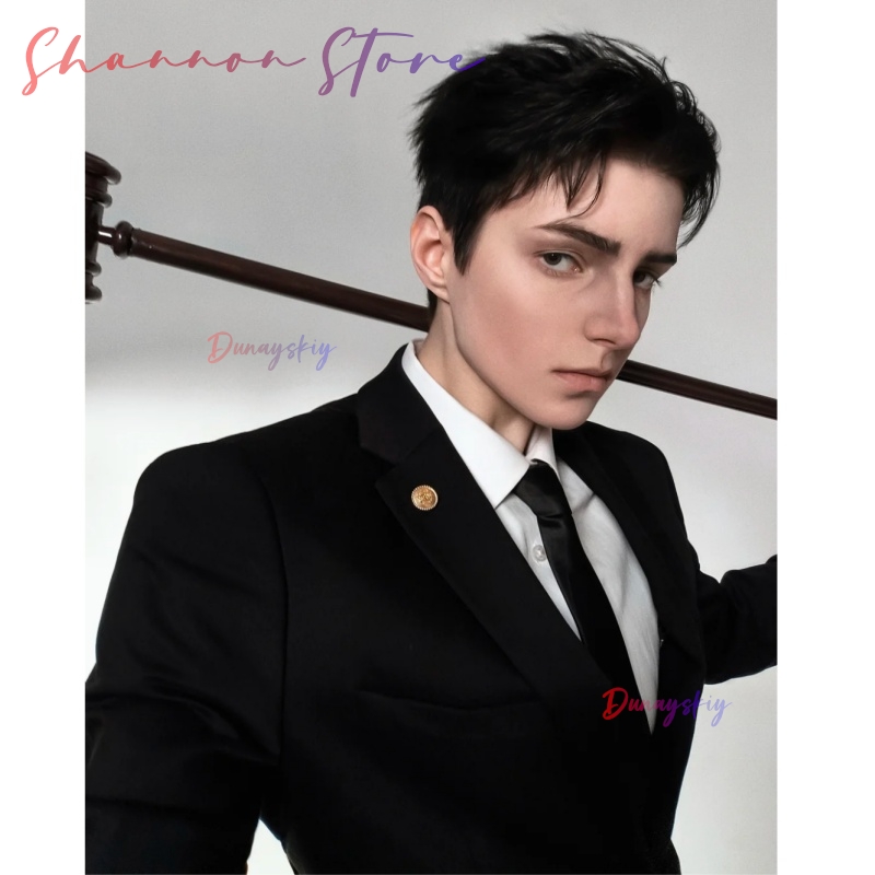 Cosplay Anime Black Hair - Hiromi Higuruma Handsome Short Black Wigs
