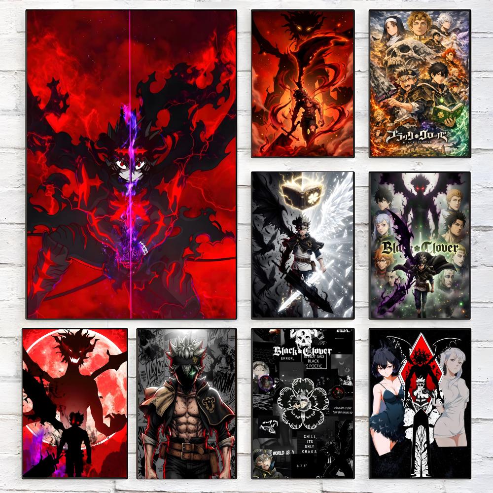 Black Clover Grimoire - Poster High-definition waterproof poster stickers, suitable