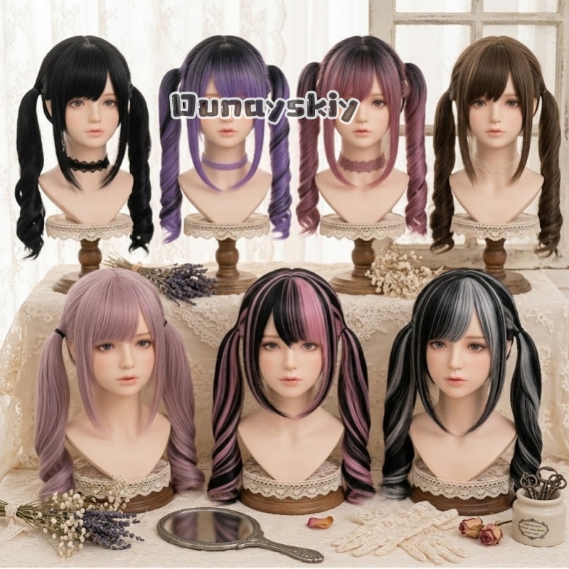 Cosplay Anime Black Hair - Cosplay Jirai Kei Halloween Party Pink