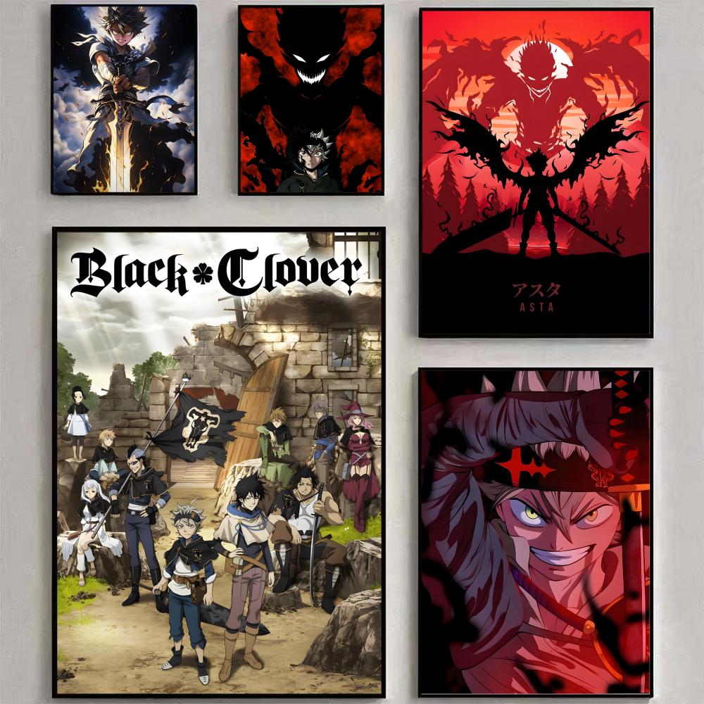 Black Clover Grimoire - Anime B-Black Clover Poster Poster Waterproof