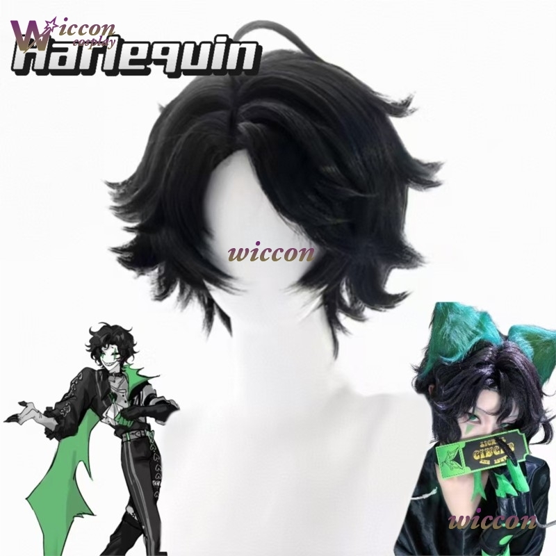 Cosplay Anime Black Hair - Mag The Freak Circus Pierrot Clown