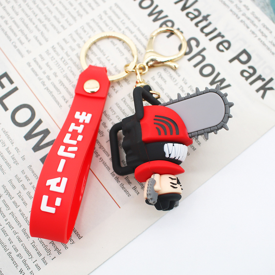 !!Chainsaw Man Keychains Carto - Chainsaw Man Cosplay review and price