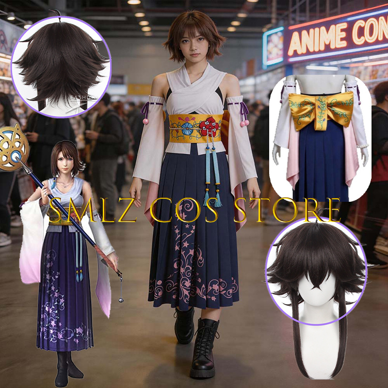 Smlz FFX Yuna Cosplay Anime FF - Anime Cosplay Women review and price