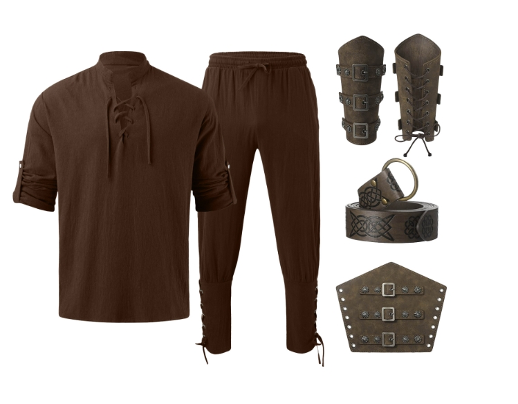 4 Pcs Halloween Men's Renaissa - Anime Cosplay And Costumes review and price
