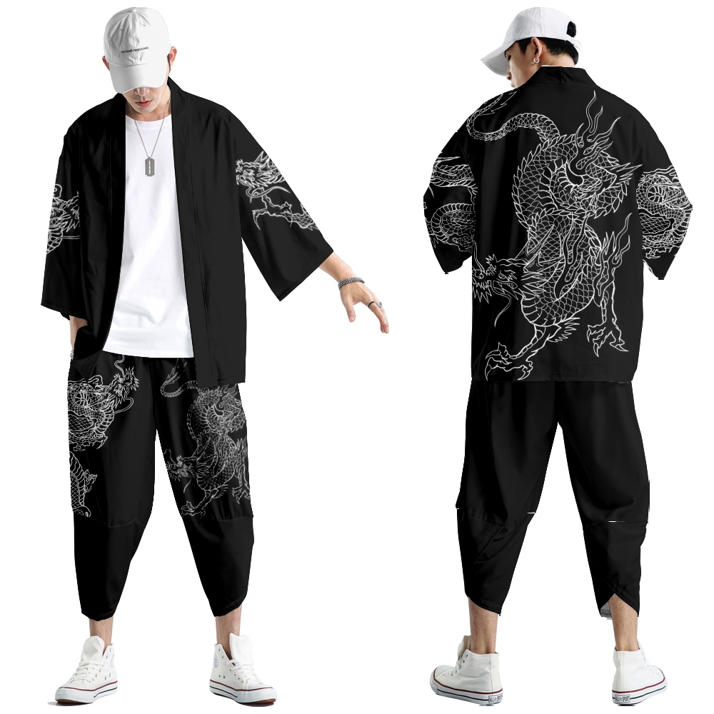 Harajuku Tops Robe Fashion Asi - Demon Slayer Haori review and price