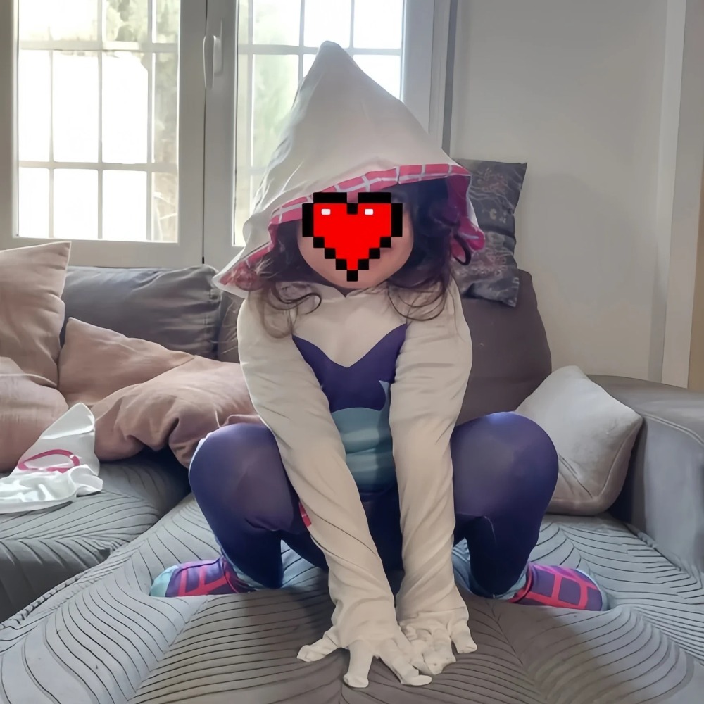 Girls Superhero Costume Bodysu - Anime Cosplay Anya review and price