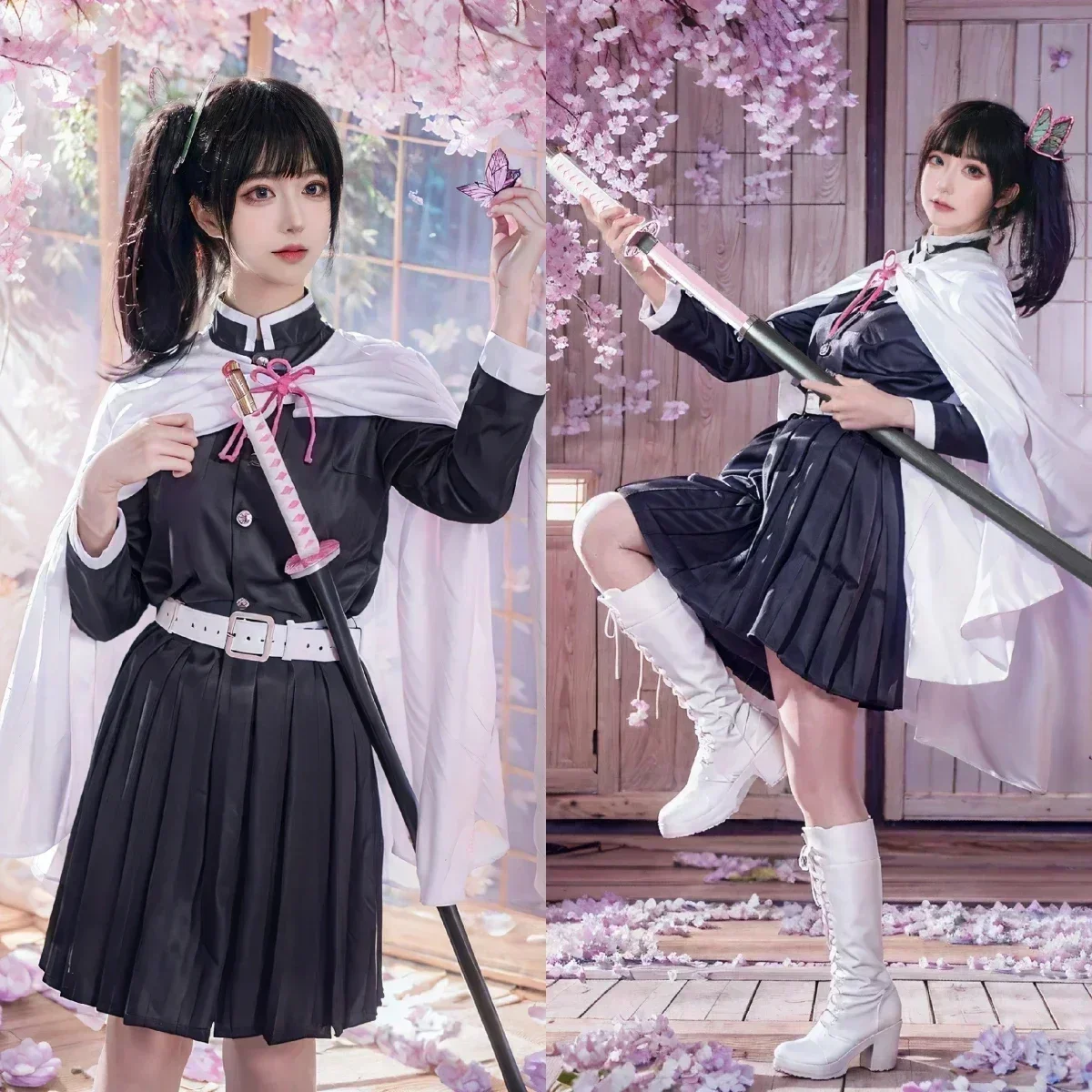 Tsuyuri Kanao Cosplay Kostuum  - Demon Slayer Haori review and price