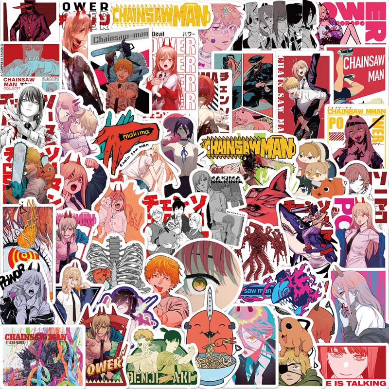 50pcs Anime Chainsaw Man Stick - Chainsaw Man Cosplay review and price