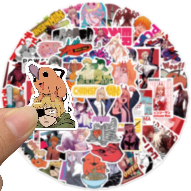 50pcs Anime Chainsaw Man Stick - Chainsaw Man Cosplay review and price
