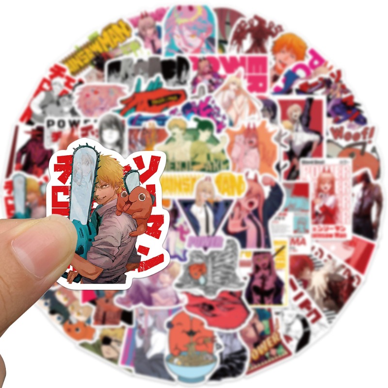 50pcs Anime Chainsaw Man Stick - Chainsaw Man Cosplay review and price