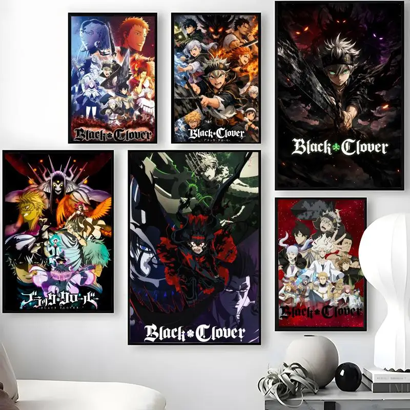 B-Black C-Clover Poster Waterp - Black Clover Grimoire review and price