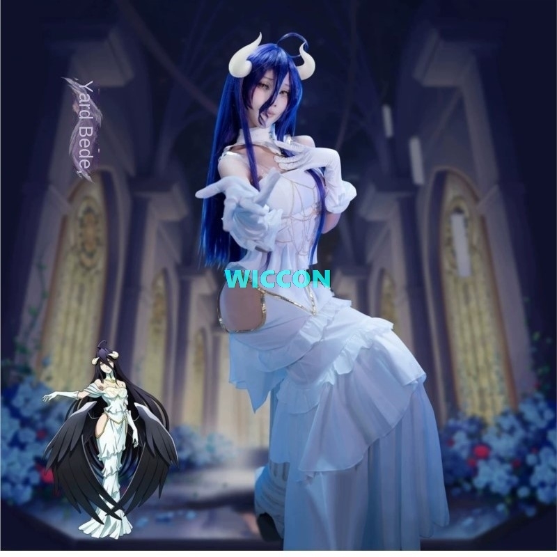 IN STOCK Albedo Costume Wig Wo - Anime Cosplay Albedo review and price
